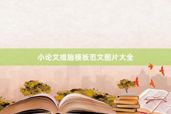 小论文措施模板范文图片大全