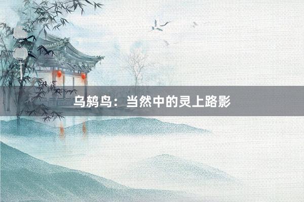 乌鸫鸟：当然中的灵上路影